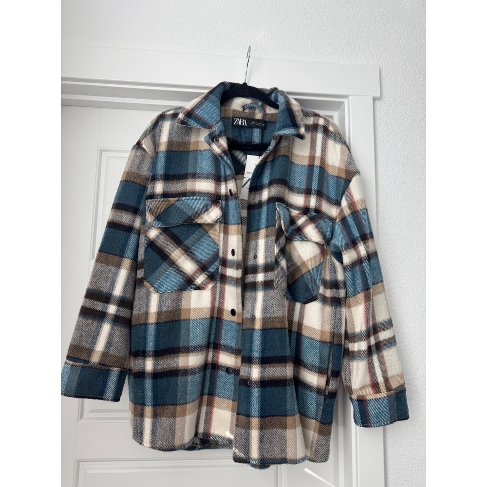ZARA PLAID OVERSHIRT